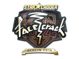 Sticker | facecrack (Gold) | Berlin 2019 (Sticker | facecrack (Gold) | Berlin 2019)