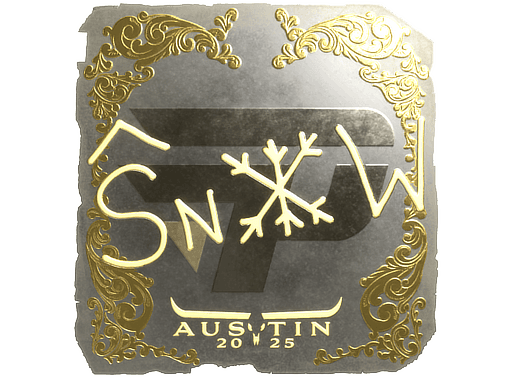 Sticker | snow (Gold) | Austin 2025 (Sticker | snow (Gold) | Austin 2025)