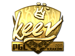 Sticker | keev (Gold) | Krakow 2017 (Sticker | keev (Gold) | Krakow 2017)