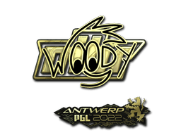 Sticker | WOOD7 (Gold) | Antwerp 2022 (Sticker | WOOD7 (Gold) | Antwerp 2022)