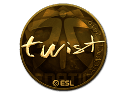 Sticker | twist (Gold) | Katowice 2019 (Sticker | twist (Gold) | Katowice 2019)