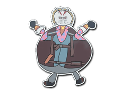 Sticker | Poorly Drawn Bloody Darryl (Sticker | Poorly Drawn Bloody Darryl)