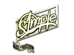 Sticker | s1mple (Gold) | Paris 2023 (Sticker | s1mple (Gold) | Paris 2023)