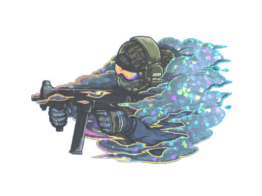 Sticker | Pushing Smokes (Glitter) (Sticker | Pushing Smokes (Glitter))
