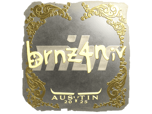 Sticker | brnz4n (Gold) | Austin 2025 (Sticker | brnz4n (Gold) | Austin 2025)