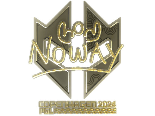 Sticker | noway (Gold) | Copenhagen 2024 (Sticker | noway (Gold) | Copenhagen 2024)