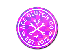 Sticker | Ace Clutch Co. (Holo) (Sticker | Ace Clutch Co. (Holo))