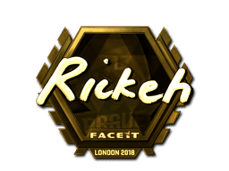 Sticker | Rickeh (Gold) | London 2018 (Sticker | Rickeh (Gold) | London 2018)