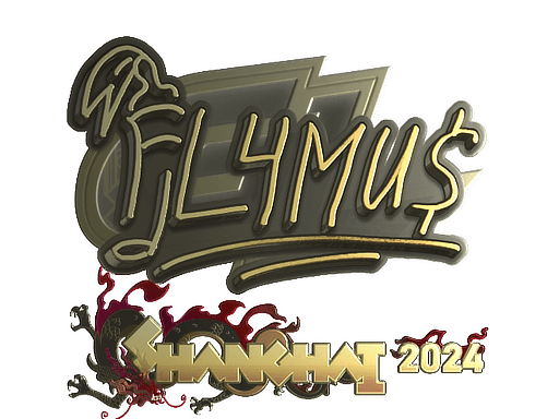 Sticker | FL4MUS (Gold) | Shanghai 2024 (Sticker | FL4MUS (Gold) | Shanghai 2024)