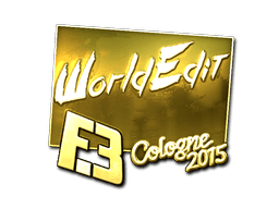 Sticker | WorldEdit (Gold) | Cologne 2015 (Sticker | WorldEdit (Gold) | Cologne 2015)