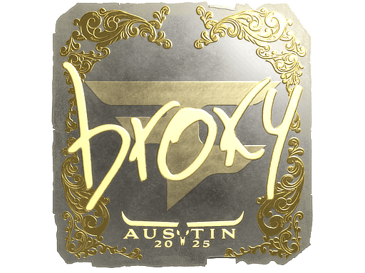 Sticker | broky (Gold) | Austin 2025 (Sticker | broky (Gold) | Austin 2025)