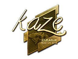 Sticker | Kaze (Gold) | Boston 2018 (Sticker | Kaze (Gold) | Boston 2018)