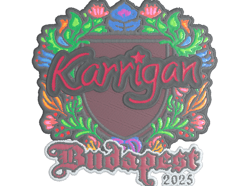 Sticker | karrigan (Embroidered) | Budapest 2025 (Sticker | karrigan (Embroidered) | Budapest 2025)
