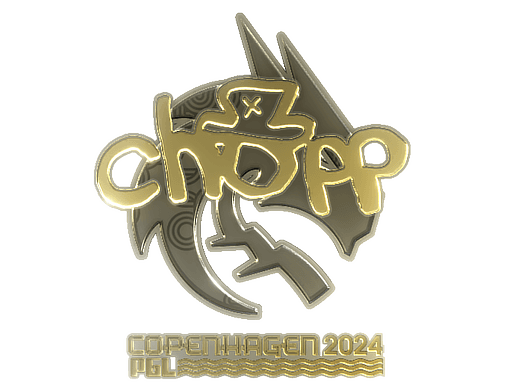 Sticker | chopper (Gold) | Copenhagen 2024 (Sticker | chopper (Gold) | Copenhagen 2024)