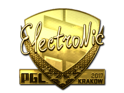 Sticker | electronic (Gold) | Krakow 2017 (Sticker | electronic (Gold) | Krakow 2017)