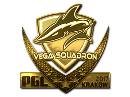 Sticker | Vega Squadron (Gold) | Krakow 2017 (Sticker | Vega Squadron (Gold) | Krakow 2017)