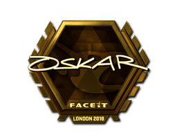 Sticker | oskar (Gold) | London 2018 (Sticker | oskar (Gold) | London 2018)