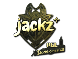 Sticker | JACKZ (Gold) | Stockholm 2021 (Sticker | JACKZ (Gold) | Stockholm 2021)