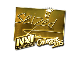 Sticker | seized (Gold) | Cologne 2015 (Sticker | seized (Gold) | Cologne 2015)