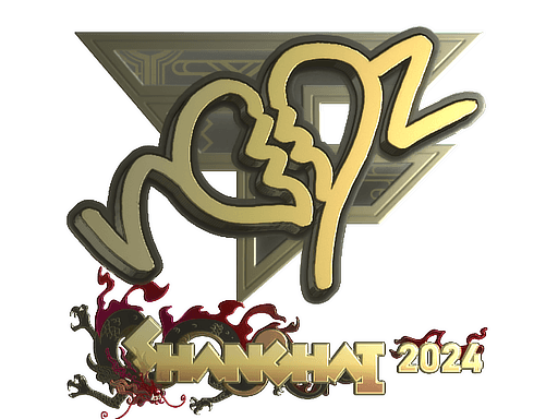 Sticker | ropz (Gold) | Shanghai 2024 (Sticker | ropz (Gold) | Shanghai 2024)