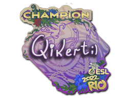Sticker | qikert (Champion) | Rio 2022 (Sticker | qikert (Champion) | Rio 2022)