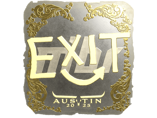 Sticker | exit (Gold) | Austin 2025 (Sticker | exit (Gold) | Austin 2025)
