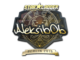 Sticker | Aleksib (Gold) | Berlin 2019 (Sticker | Aleksib (Gold) | Berlin 2019)
