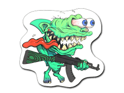 Sticker | Green Shark Shooter (Sticker | Green Shark Shooter)