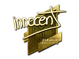 Sticker | innocent (Gold) | Boston 2018 (Sticker | innocent (Gold) | Boston 2018)