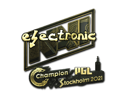 Sticker | electroNic (Gold) | Stockholm 2021 (Sticker | electroNic (Gold) | Stockholm 2021)
