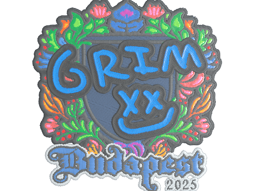 Sticker | Grim (Embroidered) | Budapest 2025 (Sticker | Grim (Embroidered) | Budapest 2025)