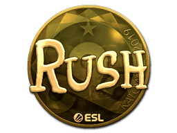 Sticker | RUSH (Gold) | Katowice 2019 (Sticker | RUSH (Gold) | Katowice 2019)
