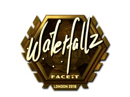 Sticker | waterfaLLZ (Gold) | London 2018 (Sticker | waterfaLLZ (Gold) | London 2018)
