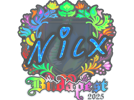 Sticker | nicx (Holo) | Budapest 2025 (Sticker | nicx (Holo) | Budapest 2025)