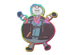 Sticker | Poorly Drawn Bloody Darryl (Holo) (Sticker | Poorly Drawn Bloody Darryl (Holo))