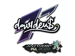 Sticker | dav1d (Glitter) | Antwerp 2022 (Sticker | dav1d (Glitter) | Antwerp 2022)