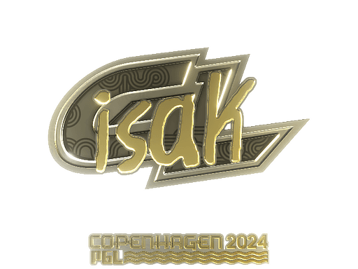 Sticker | isak (Gold) | Copenhagen 2024 (Sticker | isak (Gold) | Copenhagen 2024)