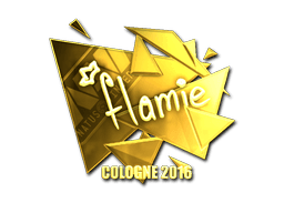 Sticker | flamie (Gold) | Cologne 2016 (Sticker | flamie (Gold) | Cologne 2016)