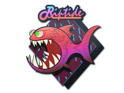 Sticker | Pink Jaggyfish (Sticker | Pink Jaggyfish)