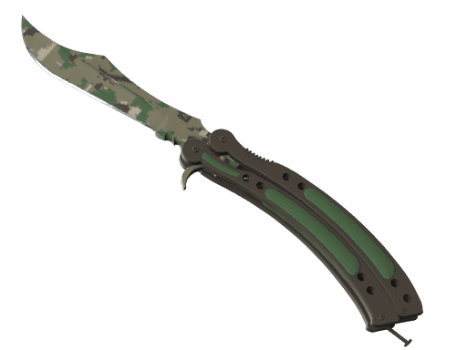 ★ Нож-бабочка | Пиксельный камуфляж «Лес» — Прямо с завода (★ Butterfly Knife | Forest DDPAT FN)