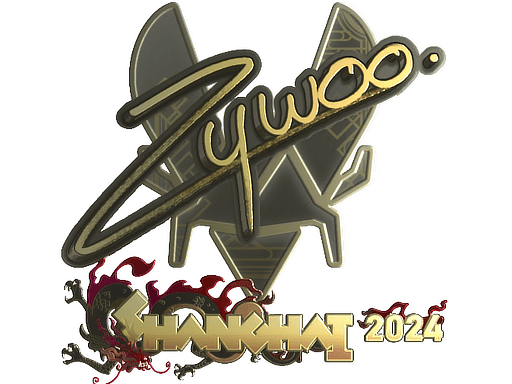 Sticker | ZywOo (Gold) | Shanghai 2024 (Sticker | ZywOo (Gold) | Shanghai 2024)