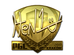Sticker | HEN1 (Gold) | Krakow 2017 (Sticker | HEN1 (Gold) | Krakow 2017)