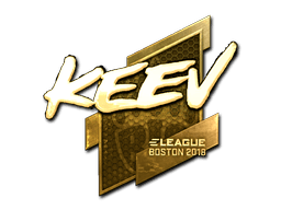 Sticker | keev (Gold) | Boston 2018 (Sticker | keev (Gold) | Boston 2018)