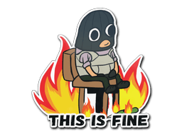 Sticker | This Is Fine (T) (Sticker | This Is Fine (T))