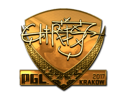 Sticker | chrisJ (Gold) | Krakow 2017 (Sticker | chrisJ (Gold) | Krakow 2017)