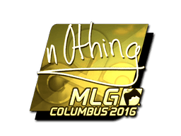 Sticker | n0thing (Gold) | MLG Columbus 2016 (Sticker | n0thing (Gold) | MLG Columbus 2016)