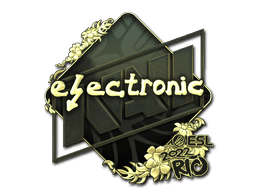 Sticker | electronic (Gold) | Rio 2022 (Sticker | electronic (Gold) | Rio 2022)