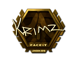 Sticker | KRIMZ (Gold) | London 2018 (Sticker | KRIMZ (Gold) | London 2018)