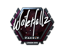 Sticker | waterfaLLZ (Foil) | London 2018 (Sticker | waterfaLLZ (Foil) | London 2018)