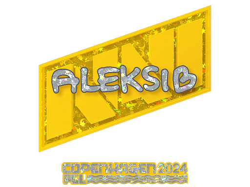 Sticker | Aleksib (Glitter) | Copenhagen 2024 (Sticker | Aleksib (Glitter) | Copenhagen 2024)